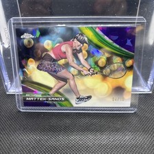 4/10 Purple Variation Bethanie Mattek Sands 2025 Topps Chrome Sapphire Tennis