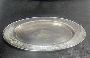 Antique 1911 Gorham Sterling Silver Valet Tray Trinkets Tray Size 6.75”L 73g