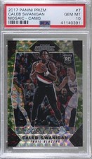 2017-18 Panini Prizm Mosaic Camo 4/25 Caleb Swanigan #7 PSA 10 GEM MT 5w7