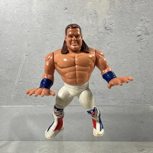WWF Hasbro British Bulldog Davey Boy Smith Vintage Wrestling Figure WWE 1992