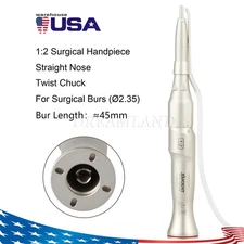 Dental 1:2 Surgical Straight Handpiece Attachment Fit NSK SGS-E2S E-type 45mm