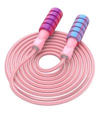 CRHOEIQ Jump Rope for Fitness, Weighted Jumprope for Women Workout, Adjustabl...