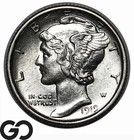 1919-S Mercury Dime, Tough White Choice BU++ Key Date