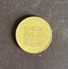 1982 Portuguese Macau 20 Avos Average Circulated Condition & Highly Collectible!