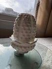 Vintage Fenton White Milk Glass Hobnail Fairy Lamp