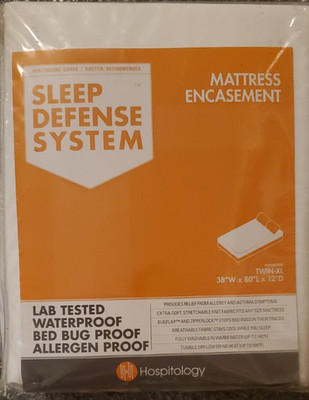 HOSPITOLOGY  Sleep Defense System Mattress Encasement  / Twin XL