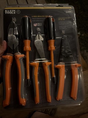 Klein Tools 1000V 5-Piece Insulated Tool Kit Safety Rated 9415R - USA MADE