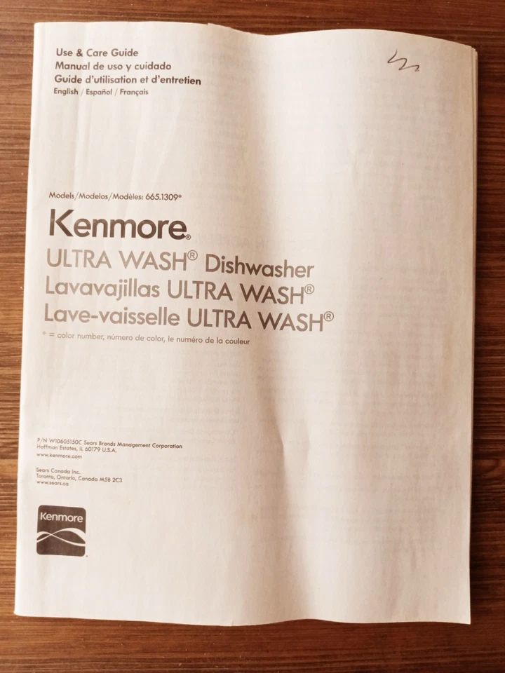 KENMORE. ULTRA WASCHGESCHIRRSPÜLER. USE & CARE GUDE. KOSTENLOSER VERSAND