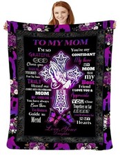 Birthday Gifts for My Mom from Daughter Fleece Blanket Christian Soft Cozy Throw