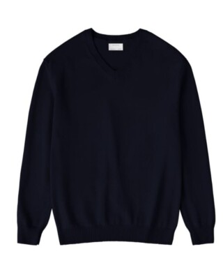 Zara Men's Origin Collection Dark Navy V Neck Cottn Lining