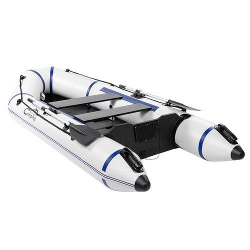 10ft Inflatable Boat Raft Fishing Dinghy Tender Pontoon Rescue Heavy Duty White - Picture 16 of 19