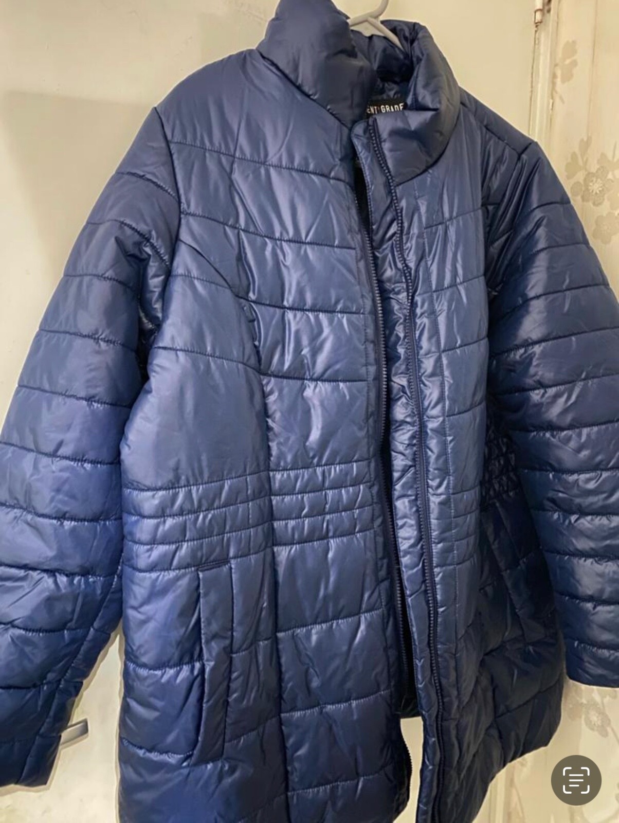 BNWOT CENTIGRADE Dark Navy Blue Quilted Padded Jacket Coat eBay