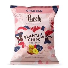 20x28g Purely Plantain Chips Nice & Spicy