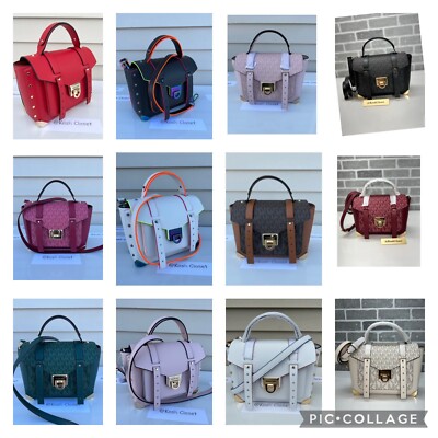 Michael Kors Manhattan Medium Leather Satchel