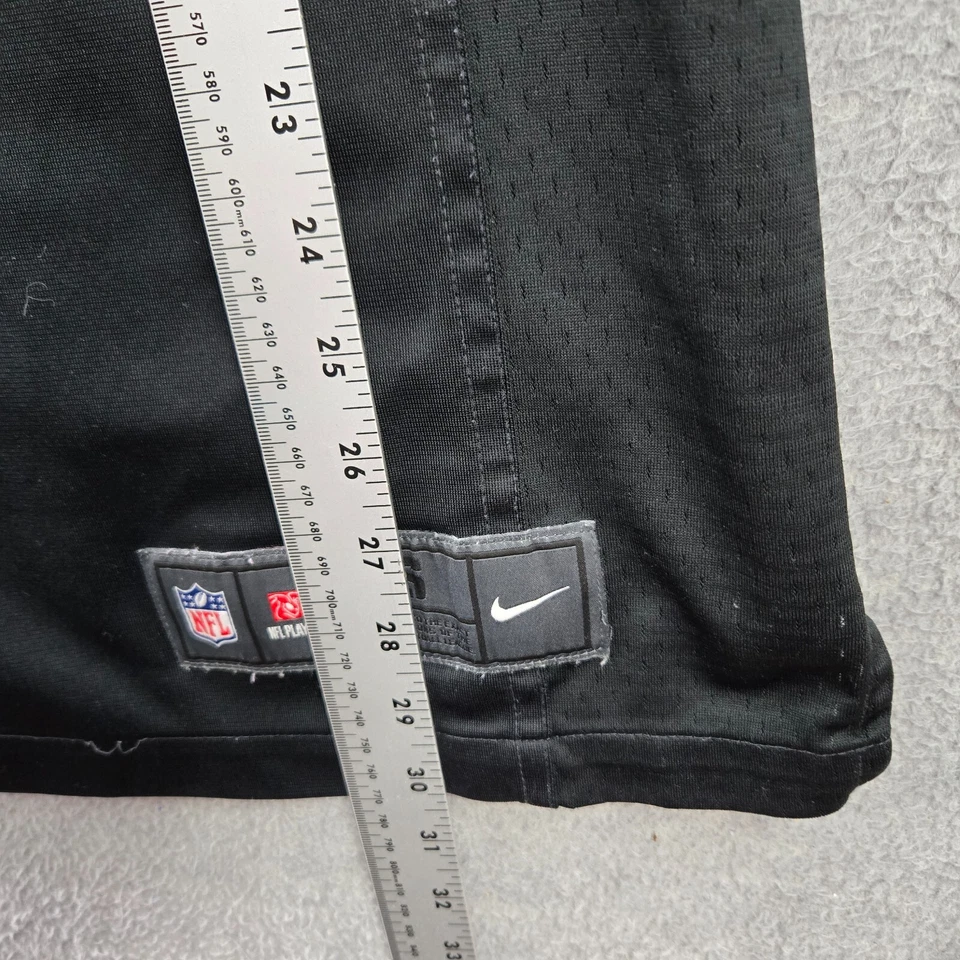 Camiseta masculina San Francisco 49ers preta vermelha pequena Vernon Davis 85 logotipo Nike Swoosh - Imagem 4 de 4