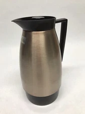 Update Brand 34 oz. Thermal Coffee Carafe Brown Stainless Steel Glass Interior