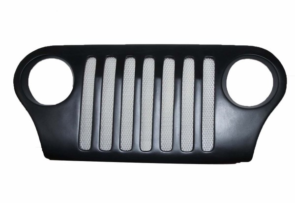 Faser Front Wrangler Grill Schwarz FüR Mahindra Thar Crde Jeeps Gec-image