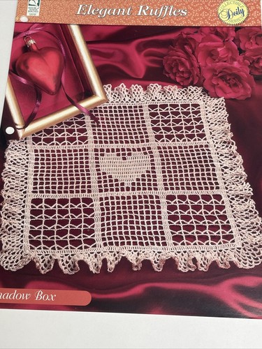 Shadow Box Elegant Ruffles Crochet Doily Pattern House of White Birches - Picture 2 of 5