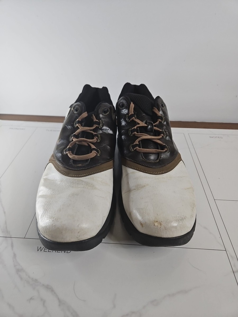Nike SP3 Tour Leather Mens Golf Shoes Black Brown White Size  display picture 1