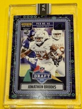 JONATHON BROOKS 2024 Panini Instant NFL Draft Night 1/1 ROOKIE RC Panthers