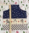 child youth handmade holiday Snowman Print cooking apron — photo 3