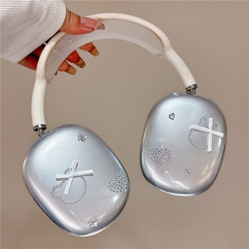 Schmuck Liebe Herz Klar Schutzhülle für Apple AirPods Max Kopfhörer