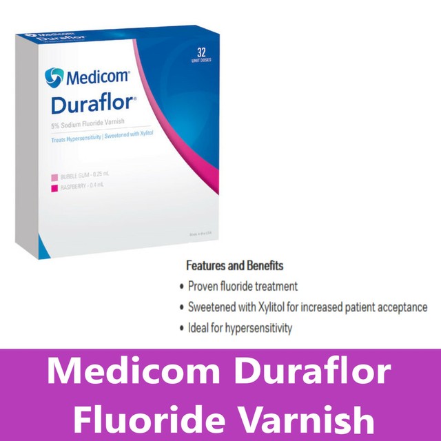 DURAFLOR 5 SODIUM FLUORIDE VARNISH Bubble Gum, 0.25mL Unit