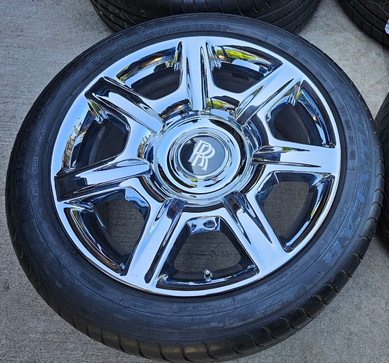 20" GOOD USED CHROMED ROLLS ROYCE GHOST OEM ORIGINAL FACTORY WHEELS RIMS N TIRES