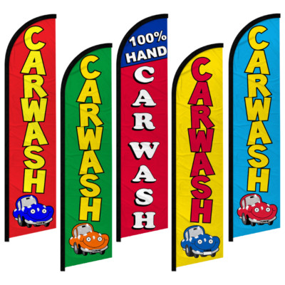 Carwash Swooper Windless Swooper Full Curve Flag Hand Car Wash Lavar de Autos
