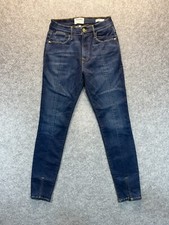 Frame Jeans Women's 25 Le High Skinny Dark Blue Stretch Denim High Rise