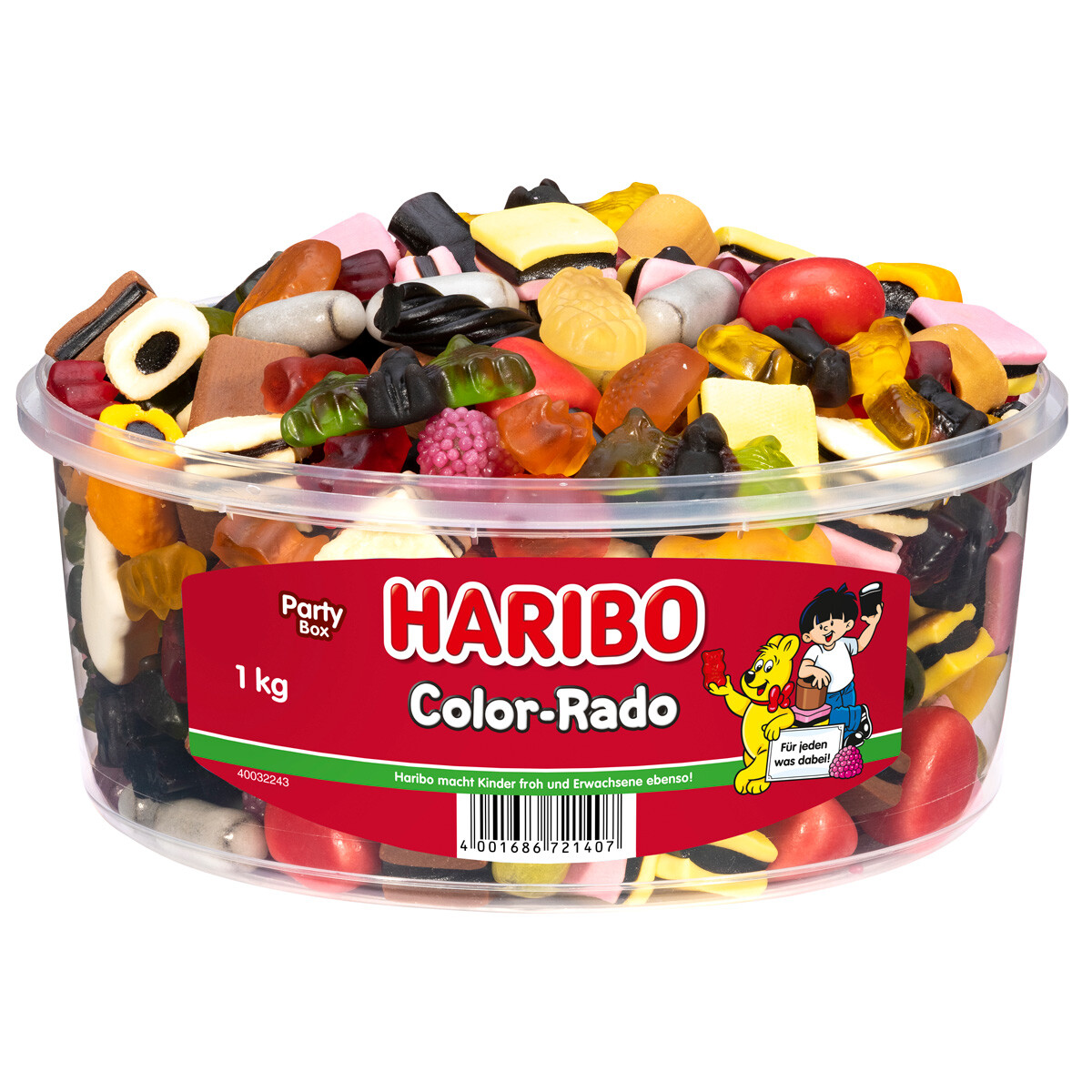 Haribo Color Rado Fun Mix Licorice and Gummy Candy 1000g 6 Pack | eBay
