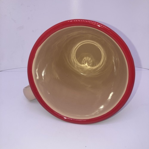 Marble Canyon Southwestern Prickly Pear Cactus Enamelware Mug Tan Red Green Cute - Picture 3 of 10