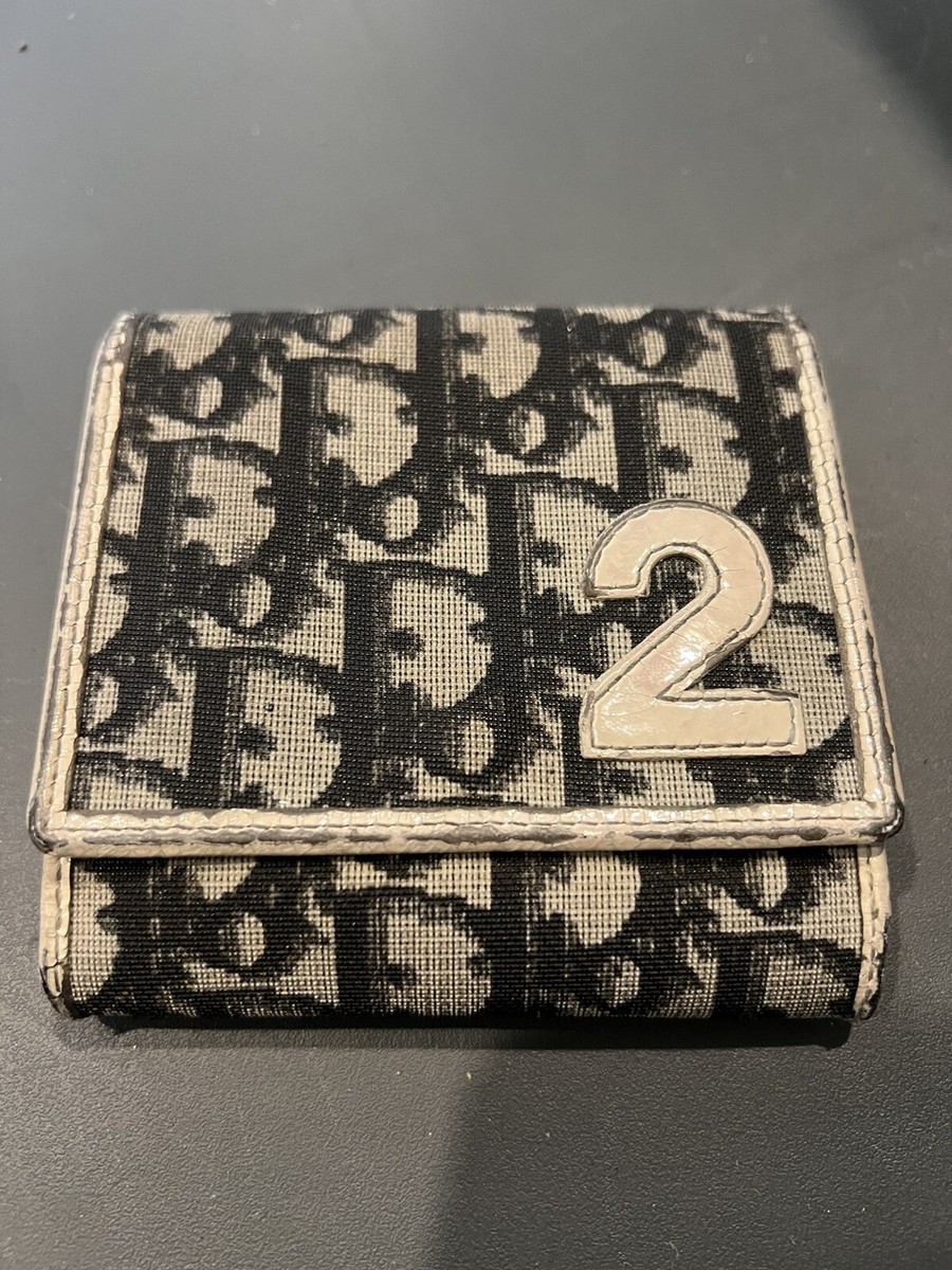 CHRISTIAN DIOR TROTTER #2 BIFOLD SNAP WALLET | eBay