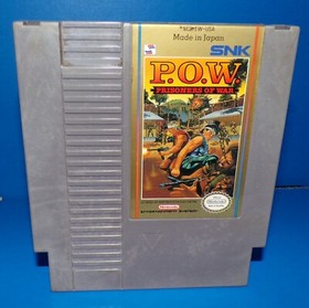 P.O.W. Prisoners Of War and Top Gun Nintendo Entertainment 1988 NES Auth Working