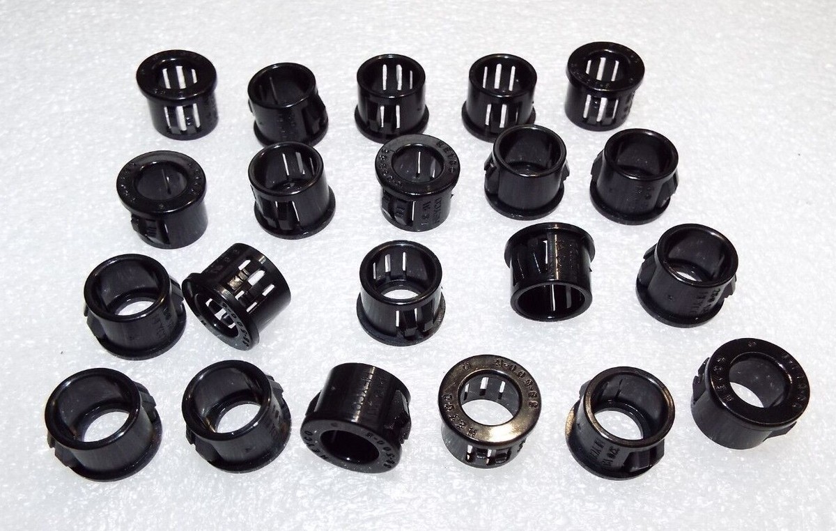 Heyco 2059 White Snap Bushings - SB 500-4, 100 Pack For Cable & Hose Protection