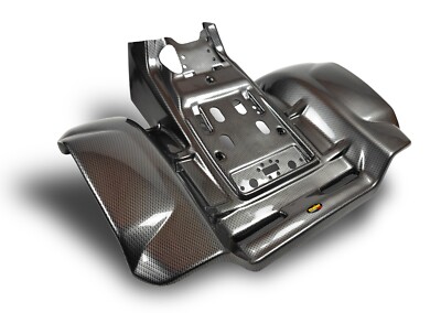 NEW HONDA TRX 250R 86 - 89 BLACK CARBON FIBER PLASTIC REAR FENDER TRX250R