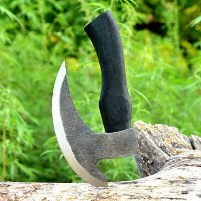Handmade Carbon Steel Bearded Viking Axes Outdoor Camping Axe Gifts Pizza Cutter