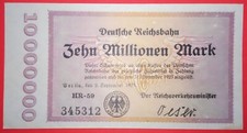 FREE POSTAGE, G/07/2, Germany, 10,000,000 Marks, 1923 Emergency issue, Unc.