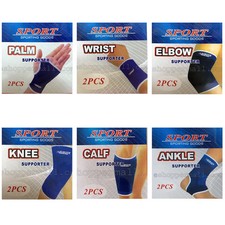 2 Pcs Brace Elastic Muscle Support Compression Sleeve Sport Pain Relief AD-35722