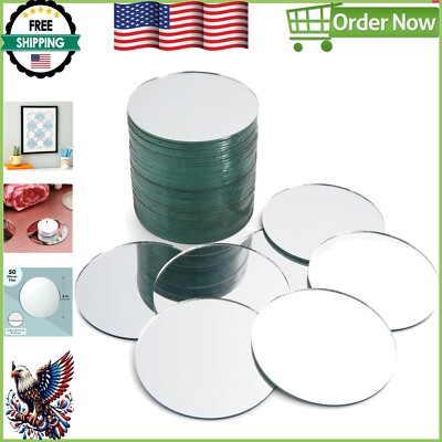 Versatile 3-Inch Glass Mosaic Mirrors - Perfect for Decorations & DIY Projects