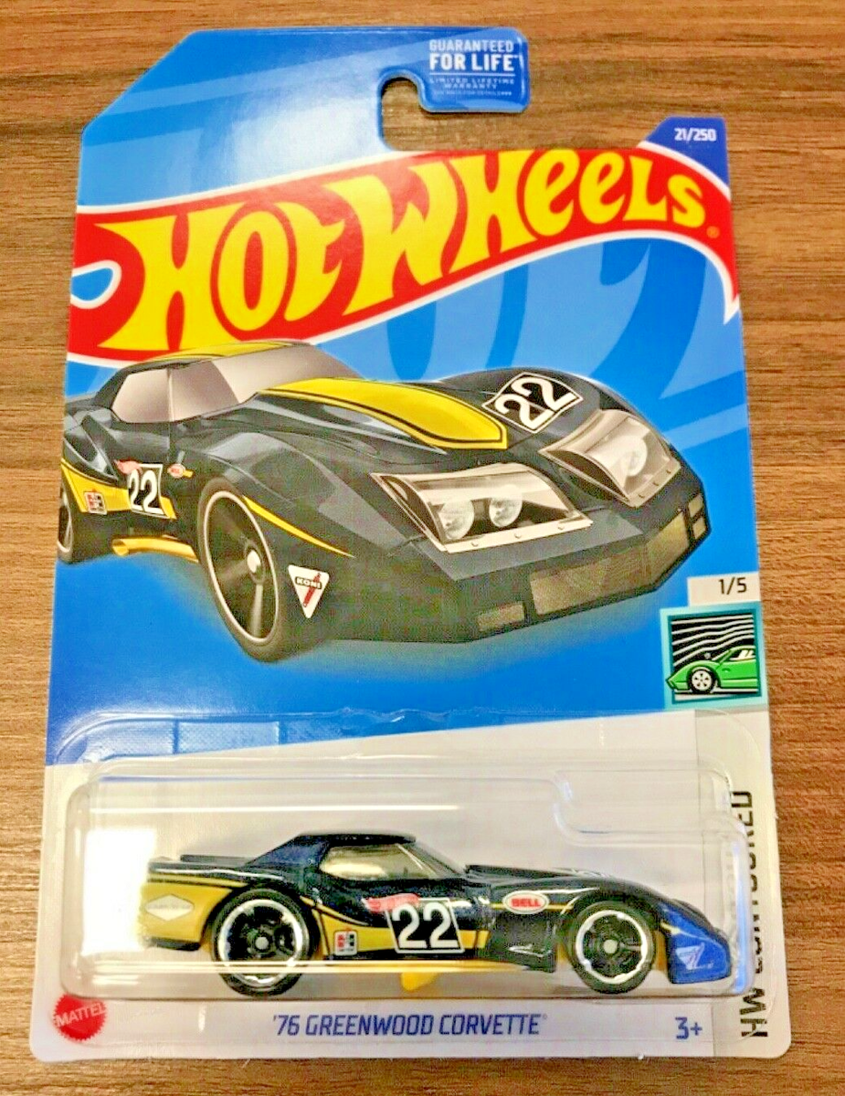 Hot Wheels '76 Greenwood Corvette #021 HW '22 Contoured 1/5 Black