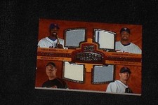 DELGADO, ALOU, WAGNER, SANTANA, HAMELS+ 2008 UD BALLPARK GAME USED 8 SWATCH CARD