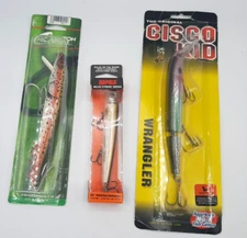 3X Cisco Kid Wrangler 8.5" CKJ-8 Rapala BXWM13 Cotton Ordell 7.5" Lot All New
