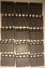 ON Semi. LM393NG Dual Voltage comparator/Lot x 15/NOS/8 pin plastic DIP pkg