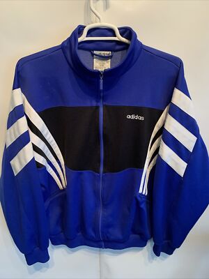 adidas vintage track jacket 7番 Vintage Adidas Warmup Track Basketball Jacket Mens Size XL White