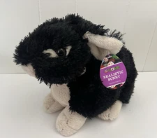 Animal Adventure Bunny Rabbit Plush 11" Black 2016 Stuffed Animal 9037651 Tag