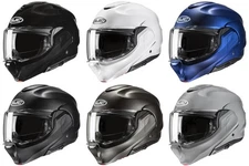 HJC F100 Solid Modular Flip-Up Motorcycle Street Helmet