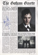 ROBIN LORD TAYLOR - Gotham - A3 Newspaper Homage Cover GENUINE SIGNED AUTOGRAPH