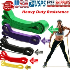 Heavy Duty Yoga Strength Resistance Bands Loop Exercise Fitness Workout Band Gym
