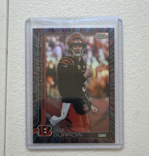 2025 Topps Chrome Football Joe Burrow Neon Pulse Refractor SSP Bengals NFL